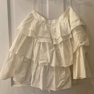 White Layered Ulla Johnson Skirt